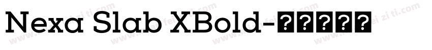 Nexa Slab XBold字体转换